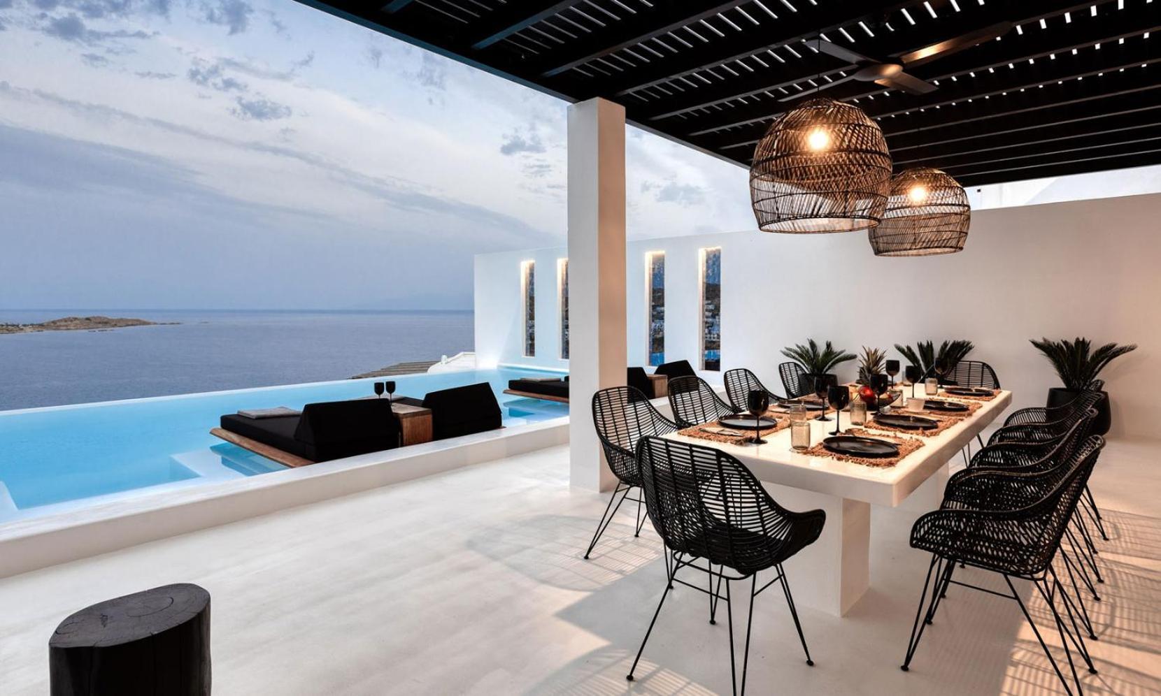 Psarou Black Villa 2 Kültér fotó