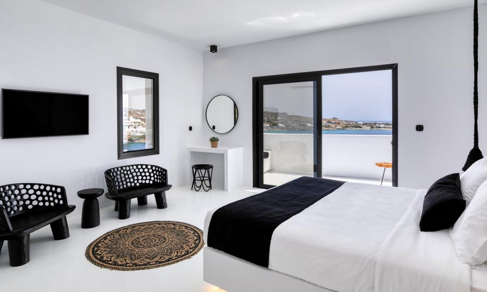 Psarou Black Villa 2 Kültér fotó